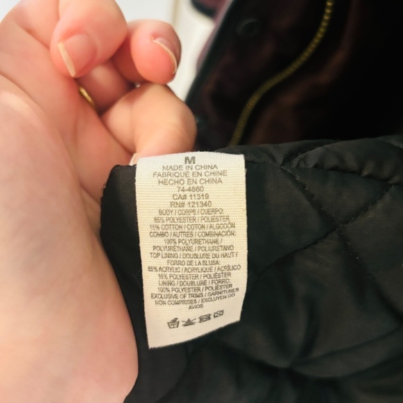 Garage Maroon Leather and faux fur Parka Winter Coat - Picture 9 of 16